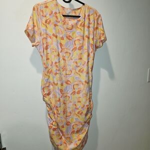 Colorful Abstract Print Dress